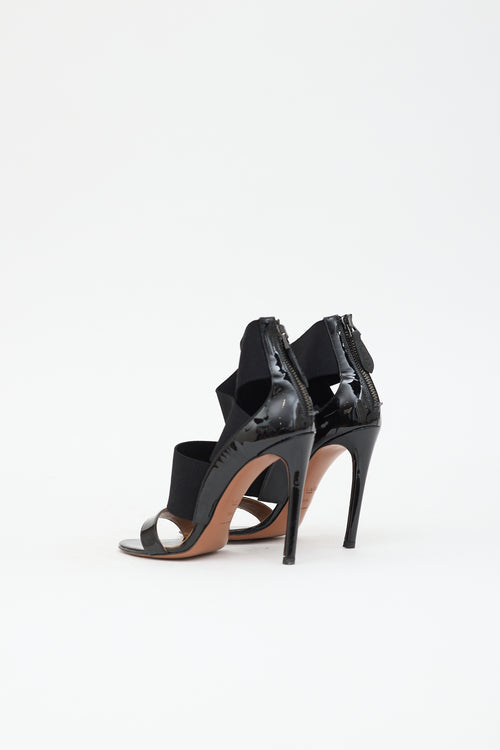 Alaïa Patent & Elastic Sandal