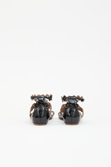 Alaïa Patent Laser Cut Sandal