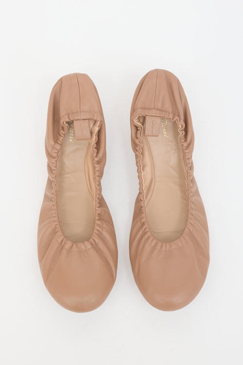Gianvito Rossi Leather Ballet Flat