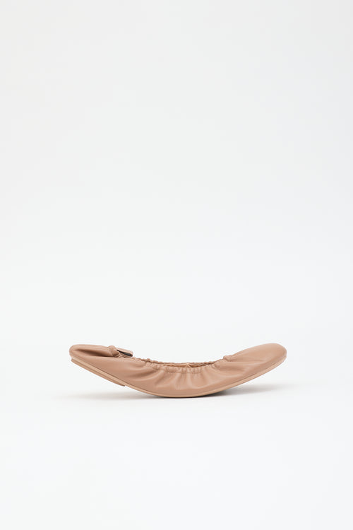 Gianvito Rossi Leather Ballet Flat