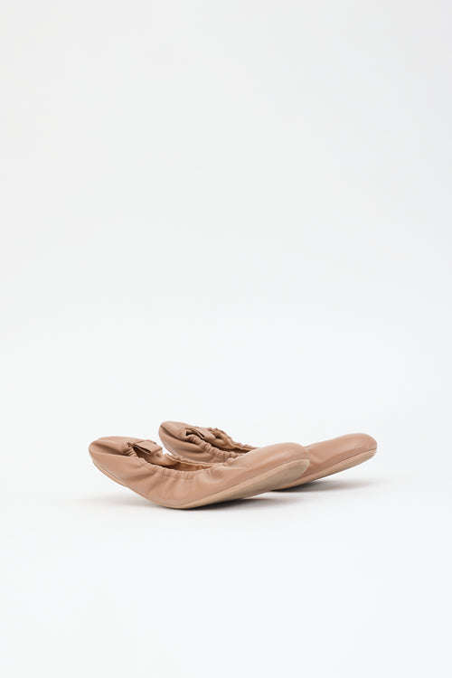 Gianvito Rossi Leather Ballet Flat