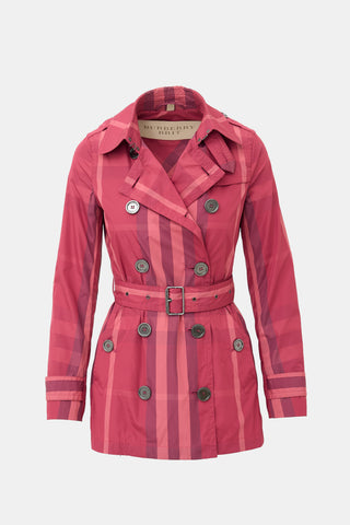 Burberry Brit Check Trench Jacket