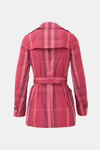 Burberry Brit Check Trench Jacket