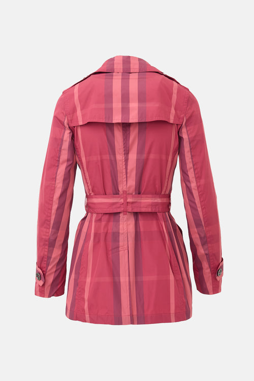 Burberry Brit Check Trench Jacket