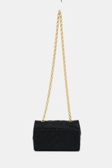 Chanel Vintage Satin Small Bijoux Chain Flap Bag
