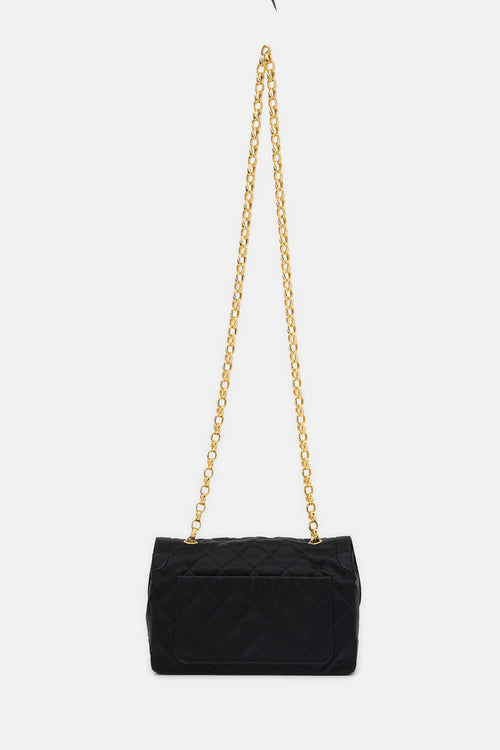 Chanel Vintage Satin Small Bijoux Chain Flap Bag