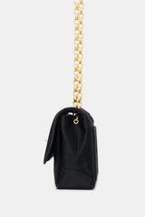 Chanel Vintage Satin Small Bijoux Chain Flap Bag