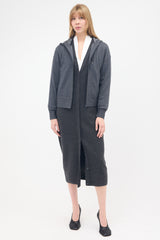 Brunello Cucinelli Wool Jersey Pinstripe Hoodie