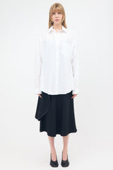Balenciaga 2022 Poplin Button Up Shirt