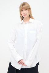 Balenciaga 2022 Poplin Button Up Shirt