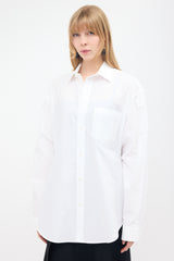 Balenciaga 2022 Poplin Button Up Shirt