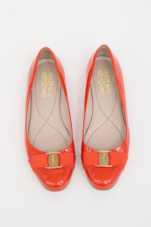 Ferragamo Patent Varina Flat