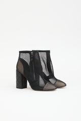 Chanel Mesh & Leather CC Boot