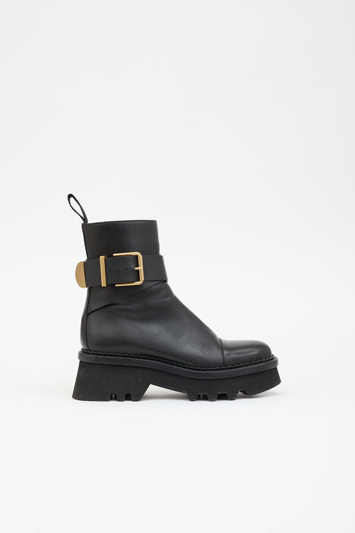 Chloé Owena Leather Ankle Boot