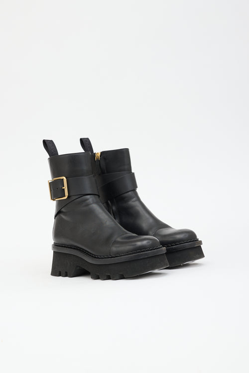 Chloé Owena Leather Ankle Boot