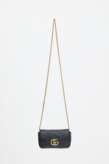 Gucci Leather Mini Marmont GG Bag