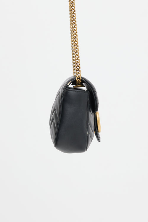 Gucci Leather Mini Marmont GG Bag