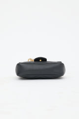 Gucci Leather Mini Marmont GG Bag