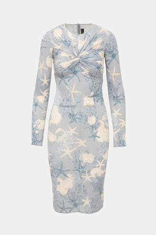 Versace Silk Trésor De La Mer Dress