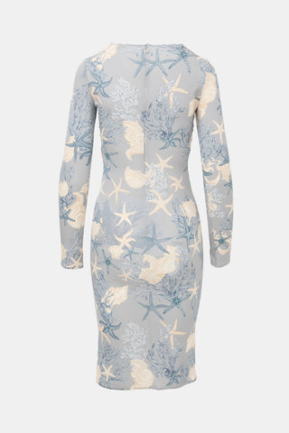 Versace Silk Trésor De La Mer Dress