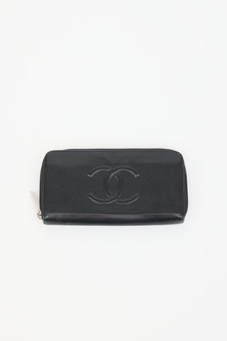 Chanel Caviar Leather CC Continental Wallet