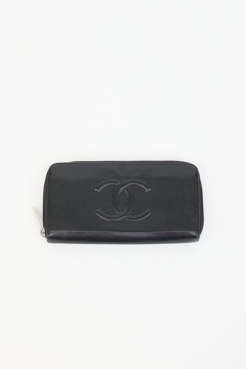 Chanel Caviar Leather CC Continental Wallet