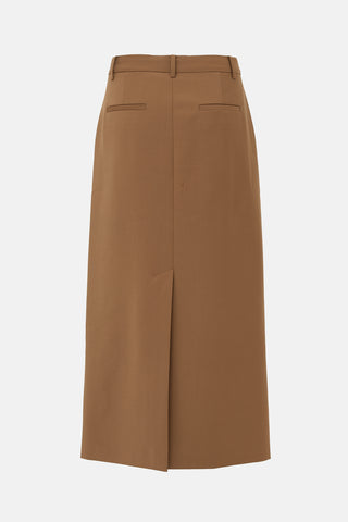 Tibi Wool Midi Skirt