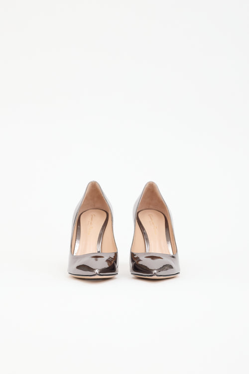 Gianvito Rossi Metallic Patent Pump