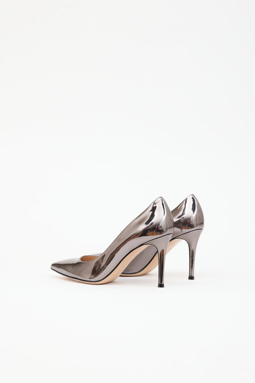 Gianvito Rossi Metallic Patent Pump