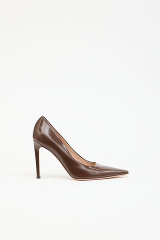 Gianvito Rossi Patent Square Toe Pump