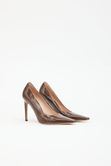 Gianvito Rossi Patent Square Toe Pump