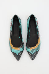 Isabel Marant Embossed Leather Flat