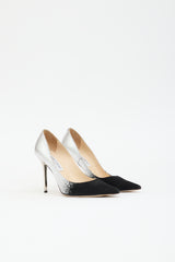 Jimmy Choo Suede & Metallic Pump