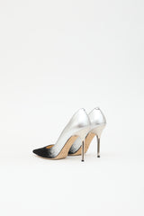 Jimmy Choo Suede & Metallic Pump
