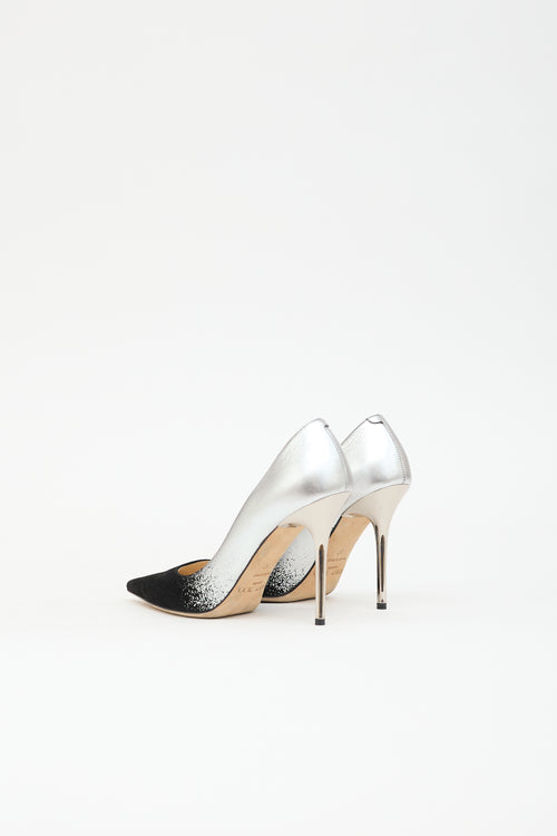 Jimmy Choo Suede & Metallic Pump