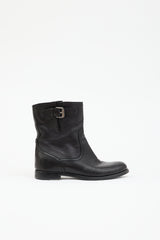 Prada Leather Biker Boot