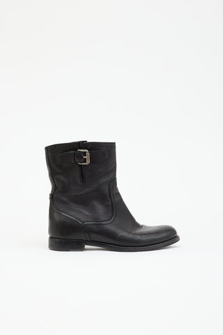 Prada Leather Biker Boot