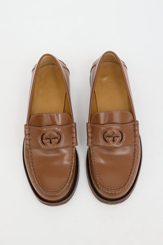Gucci Leather Millennial Ribot GG Loafer