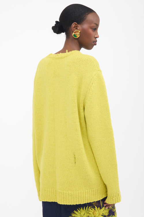 Stella McCartney Distressed V-Neck Sweater