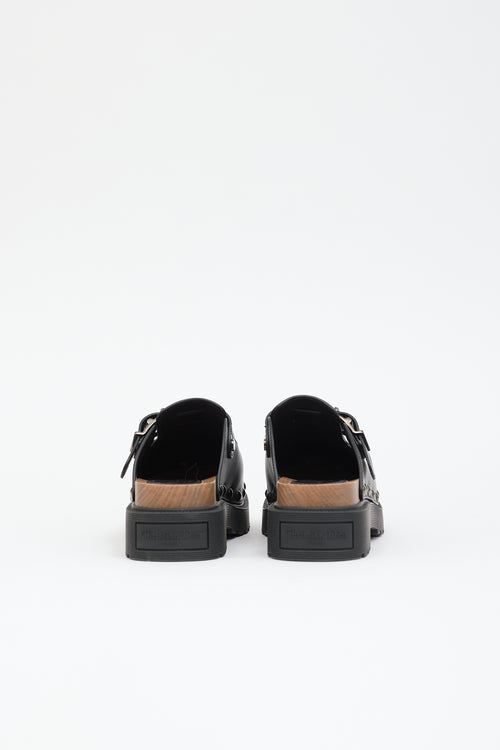 Dior Leather Diorquake Clog Mule