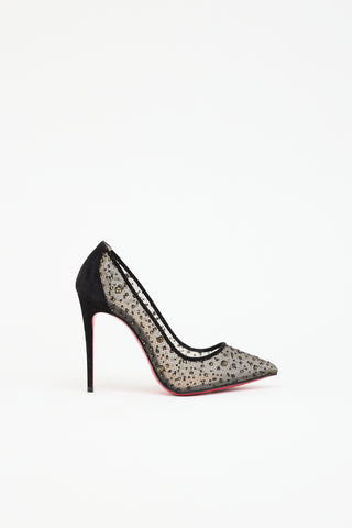 Christian Louboutin Mesh Glitter Pump
