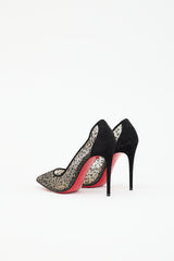 Christian Louboutin Mesh Glitter Pump
