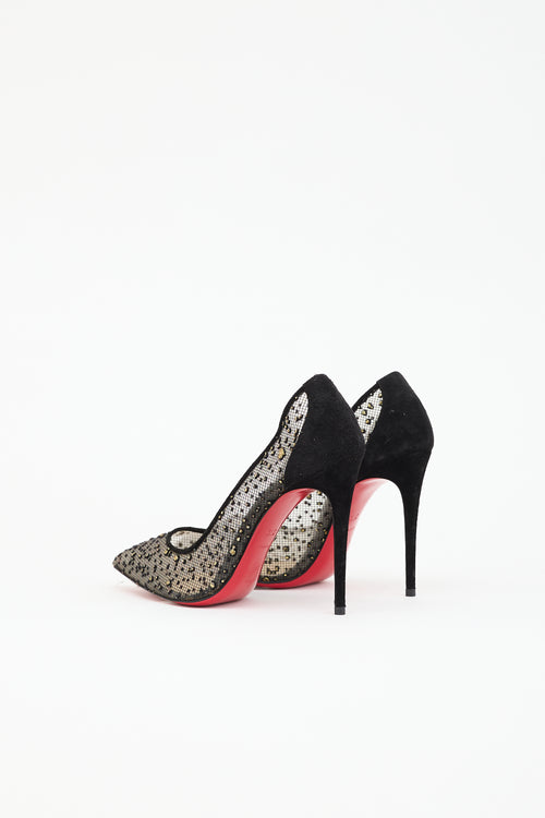 Christian Louboutin Mesh Glitter Pump