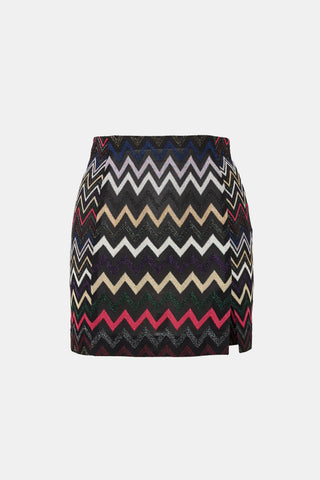 Missoni Knit Chevron Mini Skirt