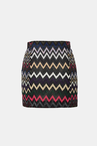 Missoni Knit Chevron Mini Skirt