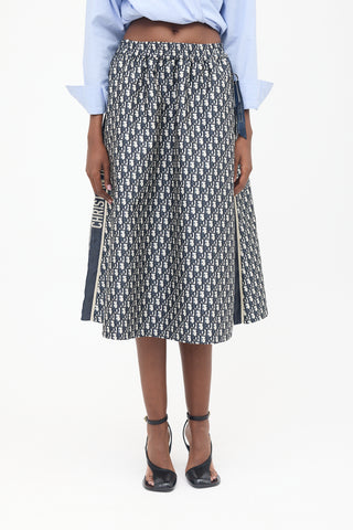 Dior Oblique Jacquard Midi Skirt