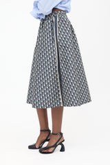 Dior Oblique Jacquard Midi Skirt
