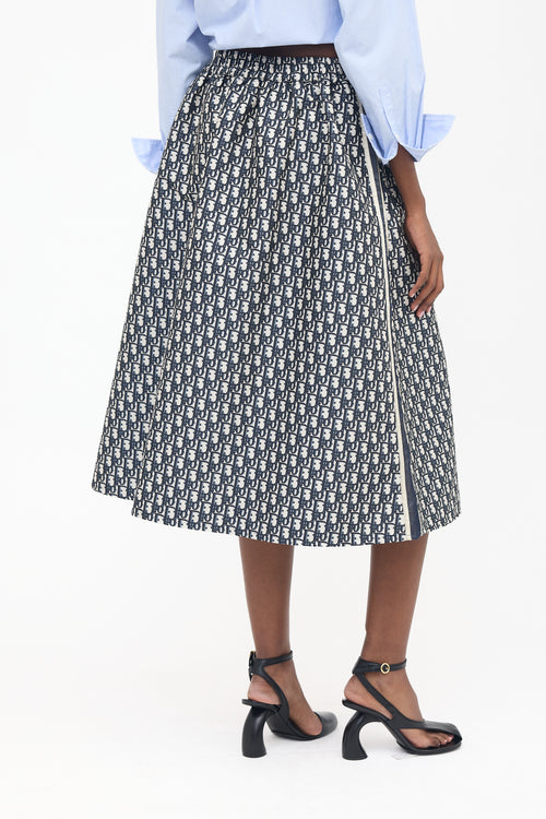 Dior Oblique Jacquard Midi Skirt
