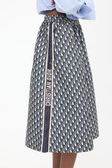 Dior Oblique Jacquard Midi Skirt