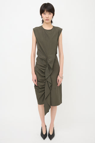 Sportmax Asymmetrical Ruched Dress
